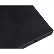 Bowery Hill Brushed Gold Stainless Steel Base Rich Black Dining Table