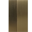 Bowery Hill Brushed Gold Stainless Steel Base Rich Black Dining Table
