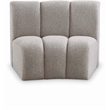 Bowery Hill Contemporary Rich Brown Boucle Fabric Modular Chair