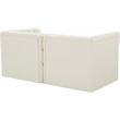 Bowery Hill Contemporary Deep Button Tufted Soft Cream Velvet Modular Sofa