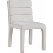 Bowery Hill Contemporary Rich Cream Boucle Fabric Dining Chair