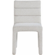 Bowery Hill Contemporary Rich Cream Boucle Fabric Dining Chair