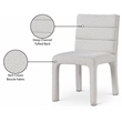 Bowery Hill Contemporary Rich Cream Boucle Fabric Dining Chair