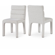 Bowery Hill Contemporary Rich Cream Boucle Fabric Dining Chair