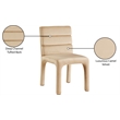 Bowery Hill Contemporary Camel Velvet Dining Chair (Set of 2)
