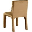 Bowery Hill Contemporary Saddle Velvet Dining Chair (Set of 2)