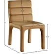 Bowery Hill Contemporary Saddle Velvet Dining Chair (Set of 2)