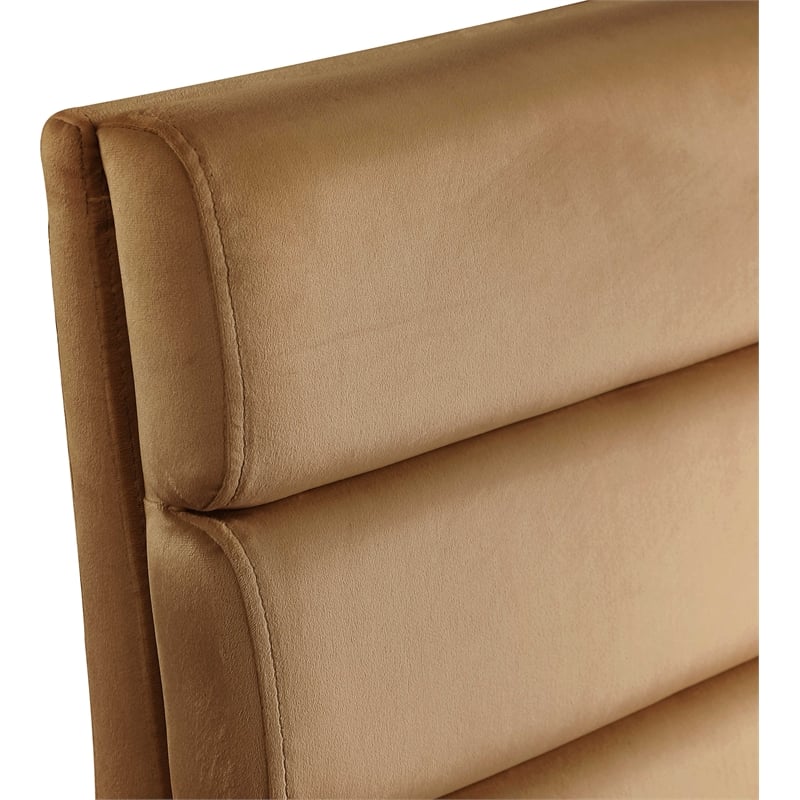 Bowery Hill Contemporary Saddle Velvet Dining Chair (Set of 2)