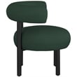 Bowery Hill Contemporary Rich Green Boucle Fabric Accent Chair