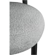 Bowery Hill Contemporary Rich Grey Boucle Fabric Accent Chair