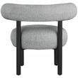 Bowery Hill Contemporary Rich Grey Boucle Fabric Accent Chair