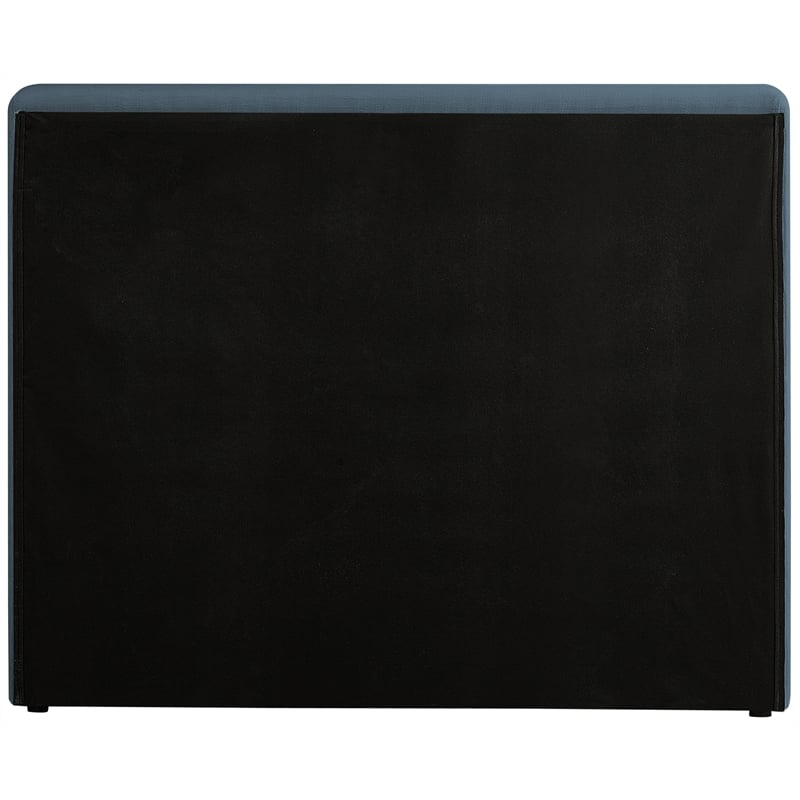 Bowery Hill Contemporary Navy Linen Textured Fabric Twin Bed