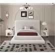 Bowery Hill Contemporary Soft Plush Cream Teddy Fabric Twin Bed