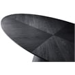 Bowery Hill Modern / Contemporary Oak Wood Veneer Black Dining Table