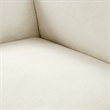 Bowery Hill Mid-Century Modern Rich Cream Boucle Fabric Chair