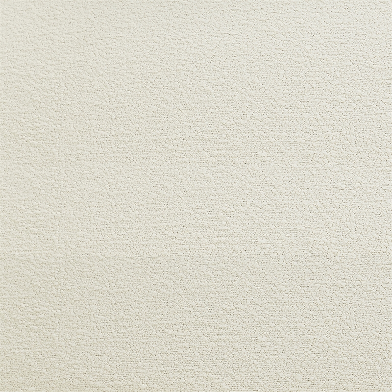 Bowery Hill Mid-Century Modern Rich Cream Boucle Fabric Sofa