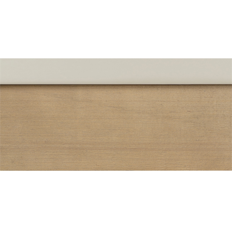 Bowery Hill Contemporary Deep Channel Tufted Soft Cream Vegan Leather King Bed