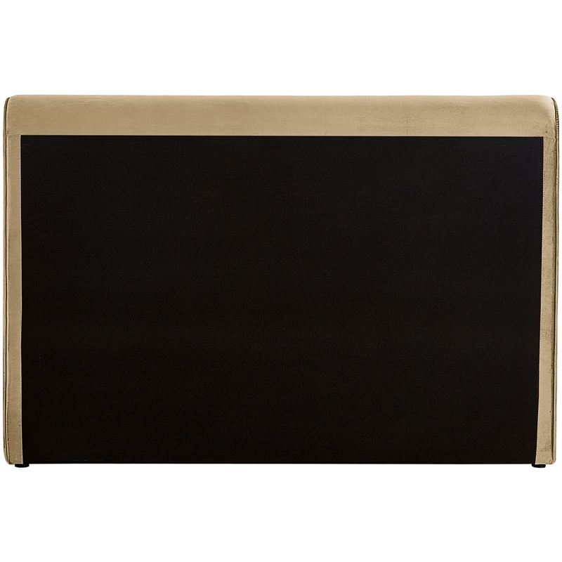 Bowery Hill Contemporary Rich Soft Camel Durable Velvet Full Bed