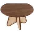 Bowery Hill Modern / Contemporary Solid Wood Walnut Brown Dining Table