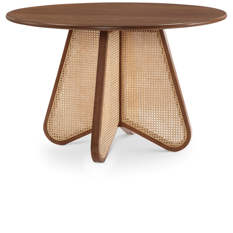 Bowery Hill Modern / Contemporary Solid Wood Walnut Brown Dining Table