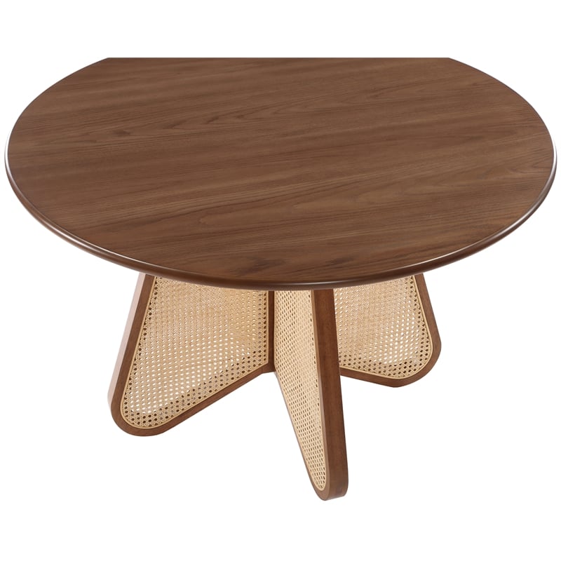 Bowery Hill Modern / Contemporary Solid Wood Walnut Brown Dining Table