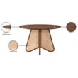 Bowery Hill Modern / Contemporary Solid Wood Walnut Brown Dining Table