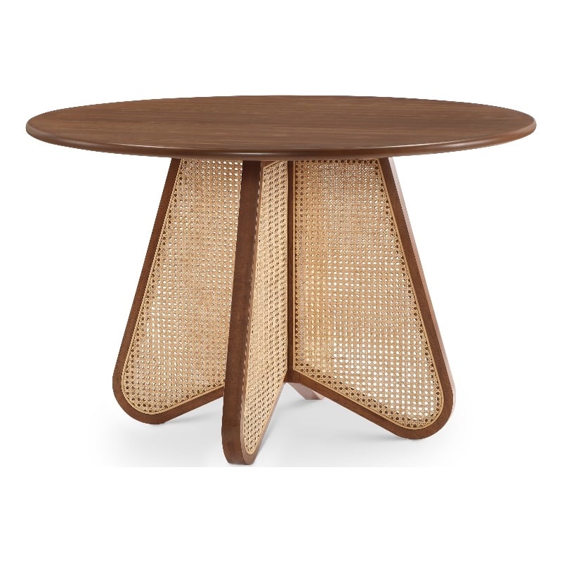 Bowery Hill Modern / Contemporary Solid Wood Walnut Brown Dining Table