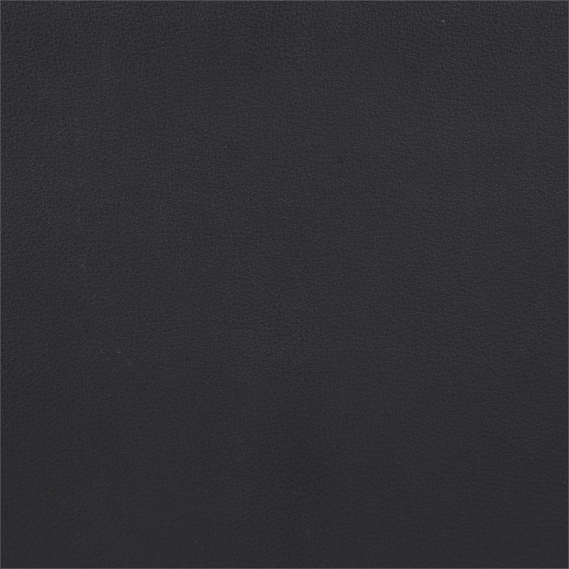 Bowery Hill Contemporary Soft Black Vegan Leather Corner Chair