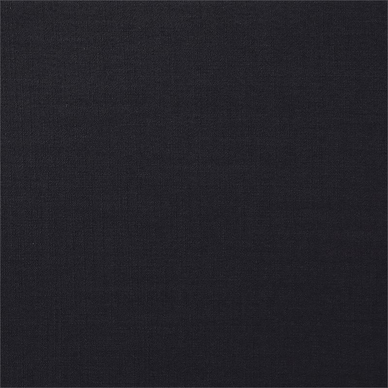 Bowery Hill Upholstered Black Linen Textured Fabric 4-Piece Modular Sofa