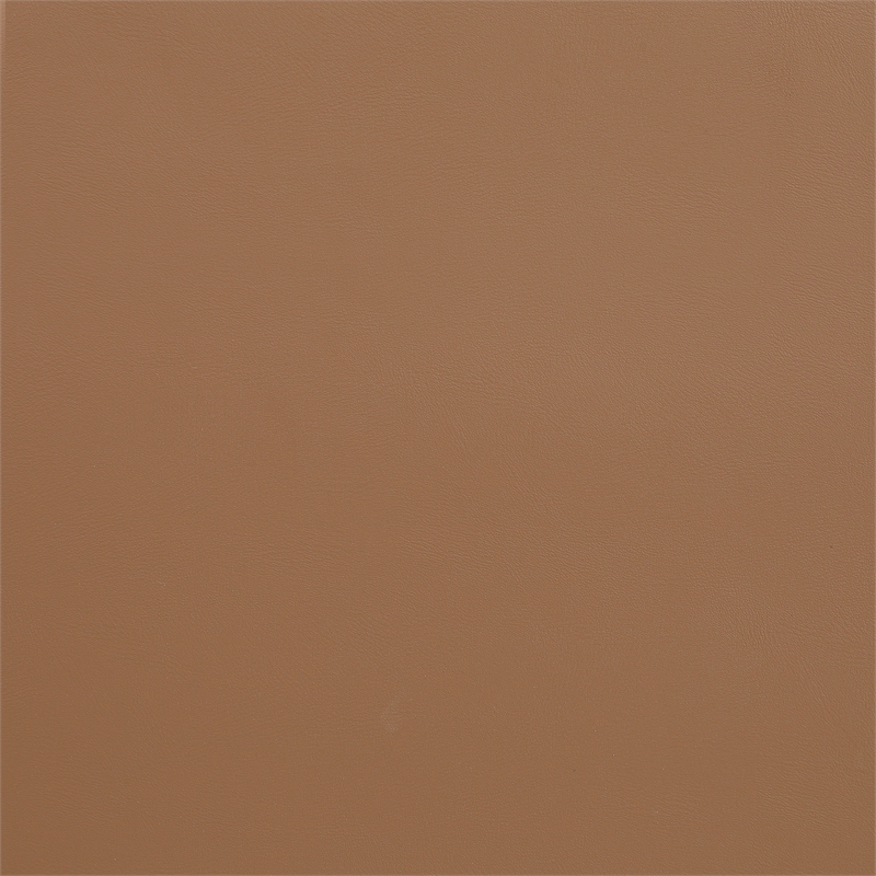 Bowery Hill Contemporary Soft Cognac Vegan Leather Corner Chair