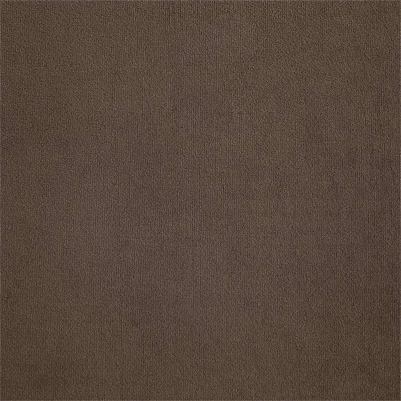 Bowery Hill Contemporary Soft Brown Durable Velvet Corner Chair