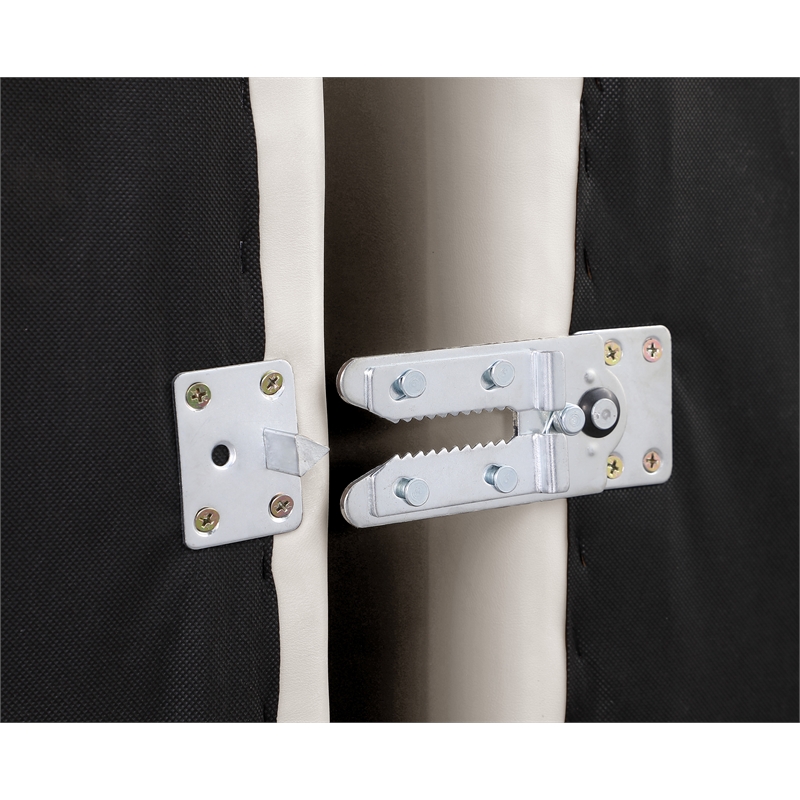 Bowery Hill Contemporary Soft Cream Vegan Leather Corner Chair