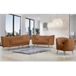 Bowery Hill Contemporary Saddle Durable Velvet Chair with Gold Stainless Legs