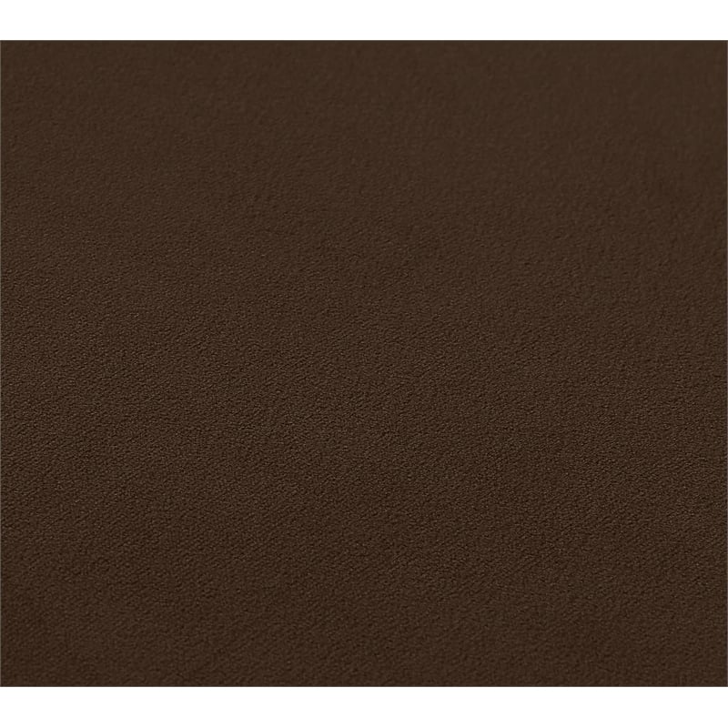 Bowery Hill Contemporary Solid Wood Frame Rich Brown Velvet Chair