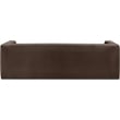 Bowery Hill Contemporary Solid Wood Frame Rich Brown Velvet Sofa