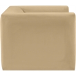 Bowery Hill Contemporary Solid Wood Frame Soft Camel Velvet Chair