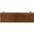 Bowery Hill Contemporary Solid Wood Frame Soft Saddle Velvet Sofa