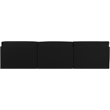Bowery Hill Contemporary Soft Plush Black Fabric Modular Sofa