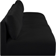 Bowery Hill Contemporary Soft Plush Black Fabric Modular Sofa