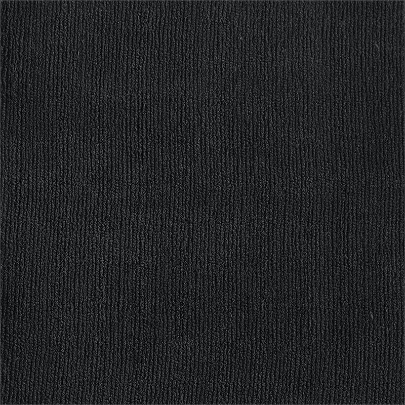 Bowery Hill Contemporary Soft Plush Black Fabric Modular Sofa