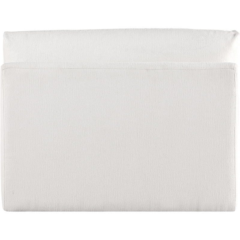 Bowery Hill Contemporary Soft Plush Cream Durable Fabric Armless