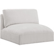 Bowery Hill Contemporary Soft Plush Cream Durable Fabric Armless