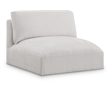 Bowery Hill Contemporary Soft Plush Cream Durable Fabric Armless