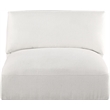Bowery Hill Contemporary Soft Plush Cream Durable Fabric Armless