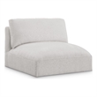 Bowery Hill Contemporary Soft Plush Cream Durable Fabric Armless