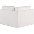 Bowery Hill Contemporary Soft Plush Cream Durable Fabric Corner