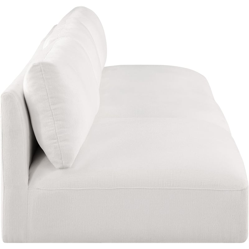 Bowery Hill Contemporary Soft Plush Cream Fabric Modular Sofa