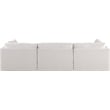 Bowery Hill Contemporary Soft Plush Cream Fabric Modular Sofa