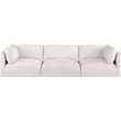 Bowery Hill Contemporary Soft Plush Cream Fabric Modular Sofa