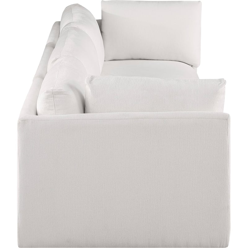 Bowery Hill Contemporary Soft Plush Cream Fabric Modular Sofa